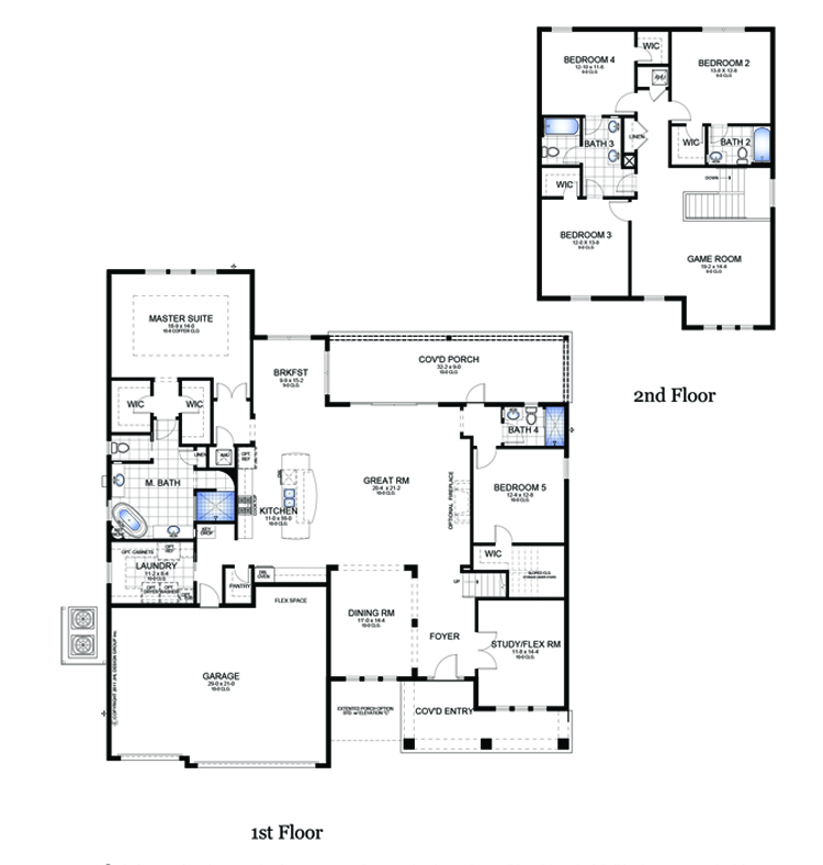 MasterCraft Builder-Group-Oxford Estates-Thomas-Plus-Floor-Plan-New-home-community-st-johns-florida