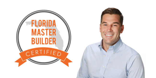 Brad Shee Now a Florida Certified Master Builder