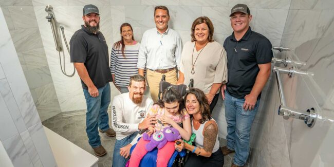 Family Receives Life-Changing Shower Remodel Family Receives Life-Changing Shower Remodel
